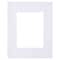 Studio Decor; 16" x 20" Mat by Studio Décor®, 10" x 13" Opening, White; Category:Pre-Cut Mats; Image:4